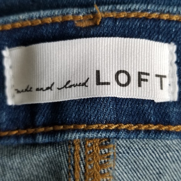 LOFT High Rise The Kick Crop Jeans Size 28 NEW - Picture 9 of 11